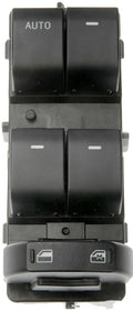 Black Ford electric window regulator switch BT4Z-14529-AA isolated on white