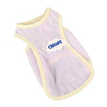 Lightweight polyester summer vest for cats in grass green or taro purple, sizes XS to 2XL