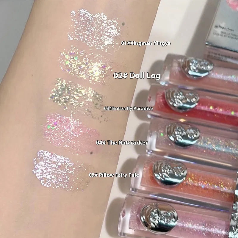 Ballet brand liquid eye shadow product in one of five colours: Sakura field, doll log, butterfly paradise, nutcracker, or pillow fairy tale.