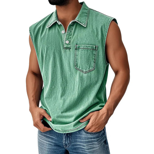 3D digital printed men's button polo shirt short sleeve loose fit polyester fibre leisure top