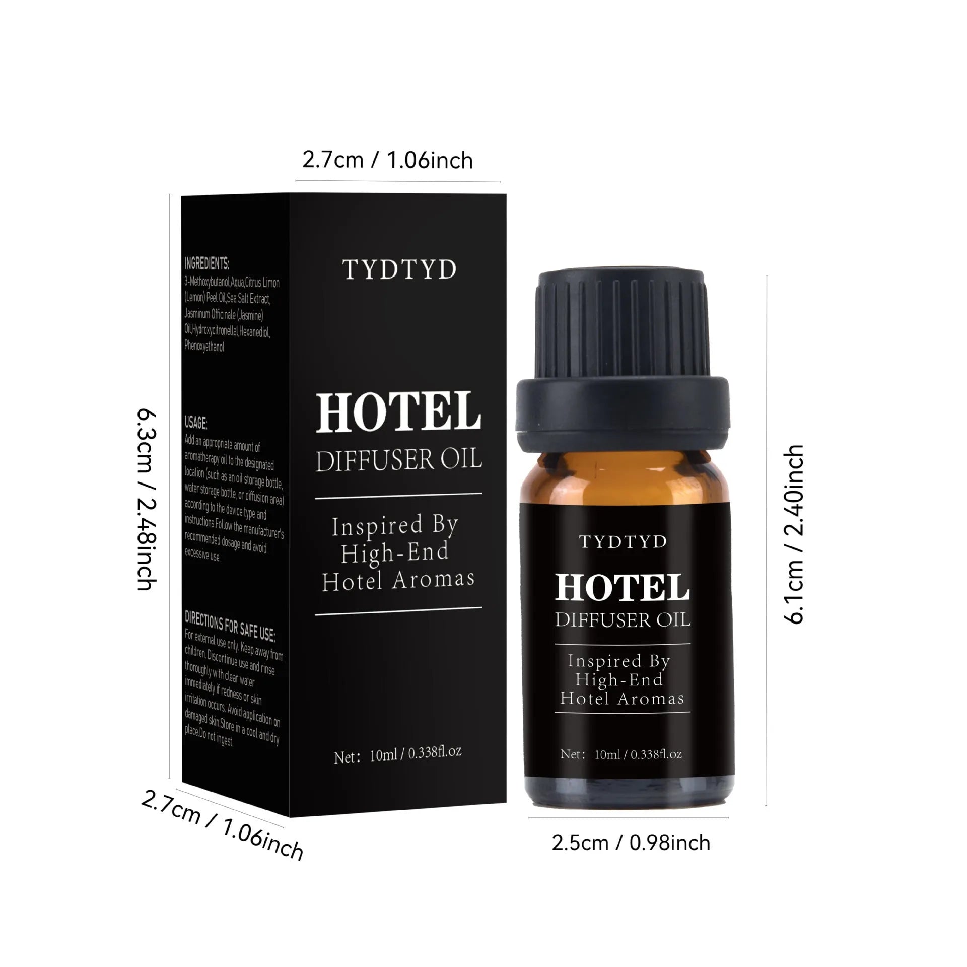 10ml natural plant fragrance essential oil bottle for diffusers and aromatherapy