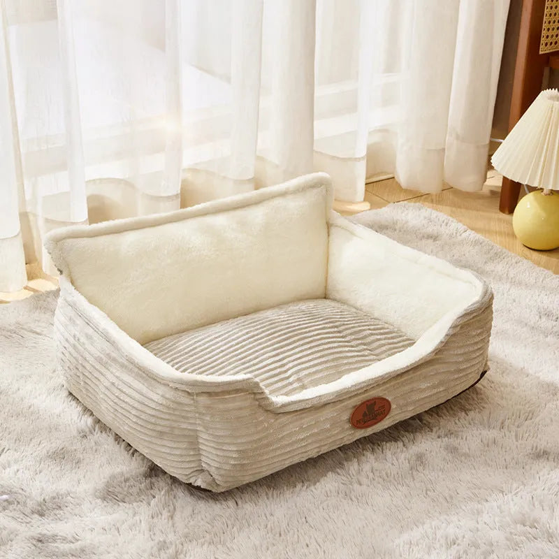 Universal washable pet kennel bed for small and medium dogs, Coffee colour, 50x60cm