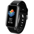 2-in-1 smartwatch with Bluetooth earbuds, TPU wristband, black blue gold colours, 1.14-inch touchscreen