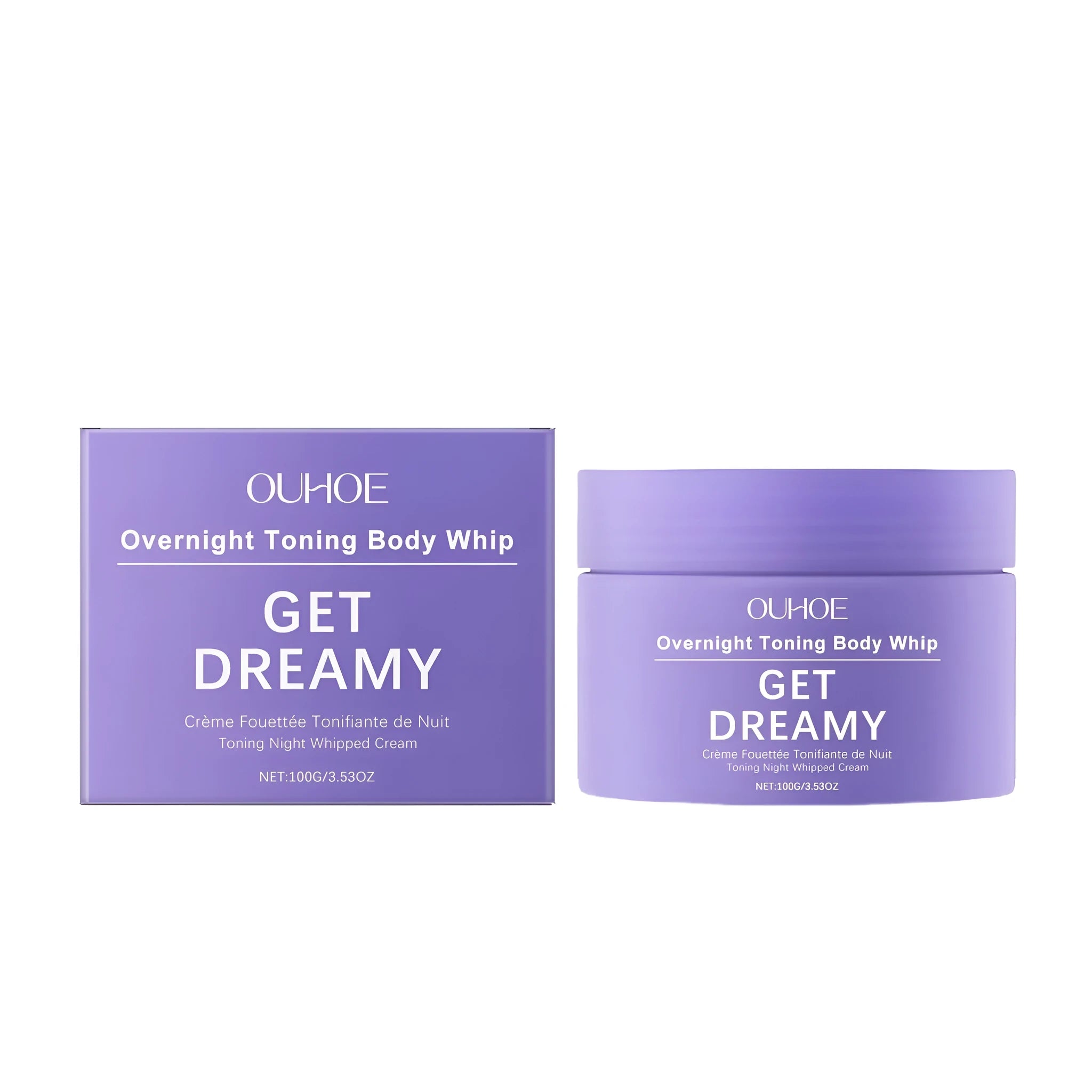 100g jar of body firming cream with vitamin E and botanical extract for shaping and lifting