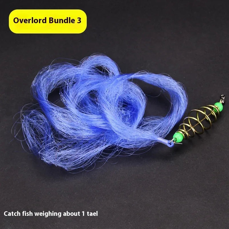 Hand sprinkled explosive hook spring bait fishing net with nylon metal mesh in multiple sizes