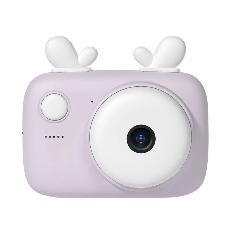 A2 Kids Macaron Mini SLR digital camera in green, showing dual lenses and 2.4-inch screen.