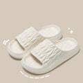 Leaf texture design EVA household slippers in various colours with non-slip soles