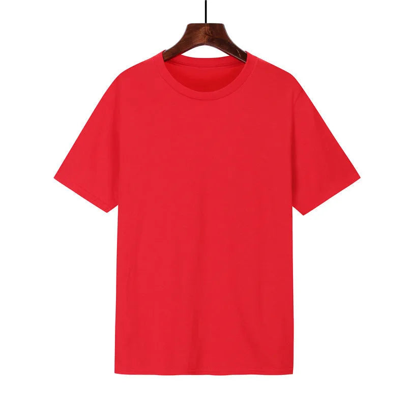 Men's cotton loose-fit T-shirt in black with short sleeves and crew neck design