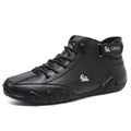 Octopus men's high top casual shoes in khaki colour with a round toe and mid-calf height.