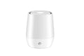 White USB aromatherapy diffuser with simulation flame effect and water tank