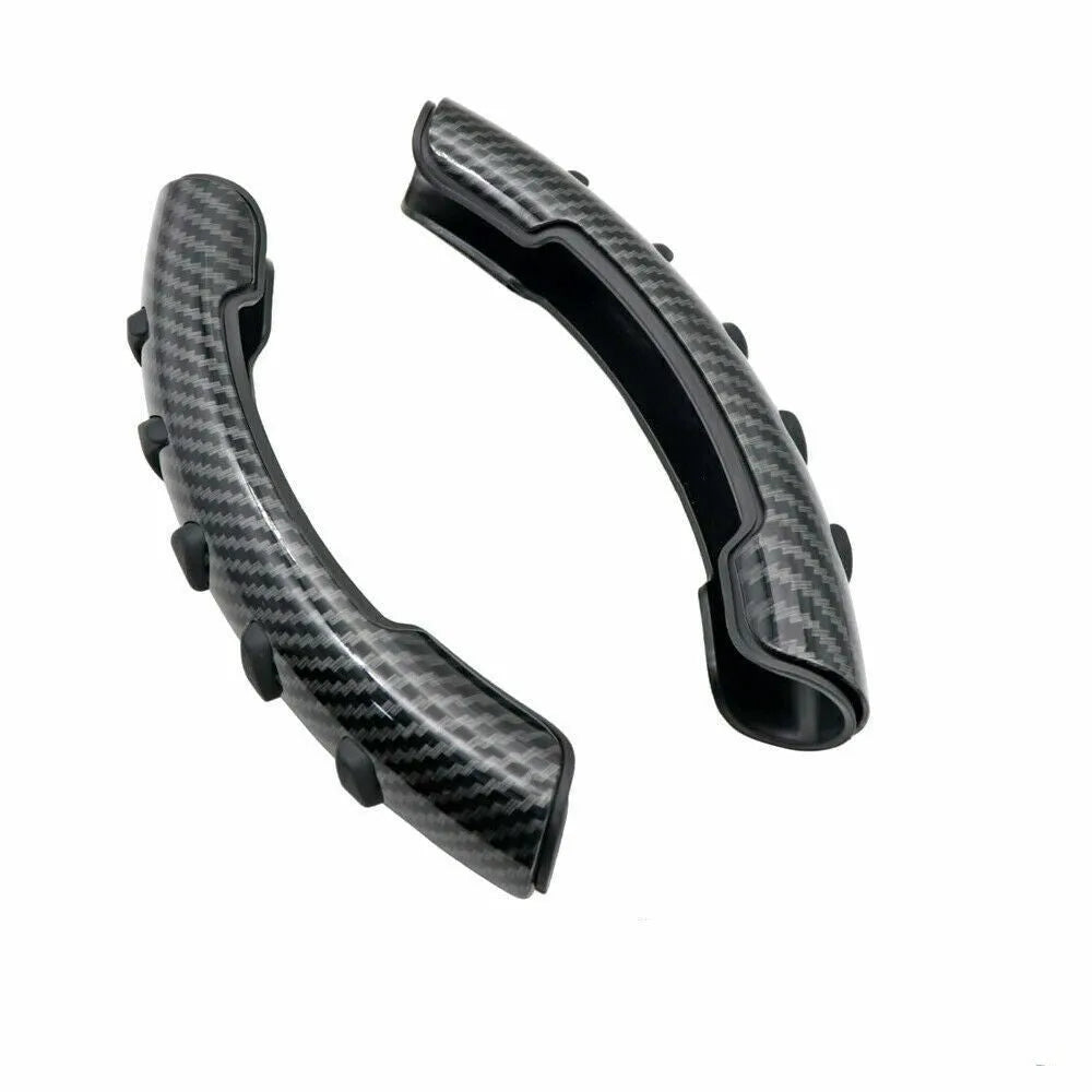 Carbon fibre black automobile steering wheel anti-skid sleeve for 38cm diameter wheels