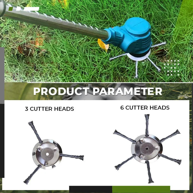 Small lithium electric wire mower stainless steel general accessory disc 150mm diameter for weeding rust removal