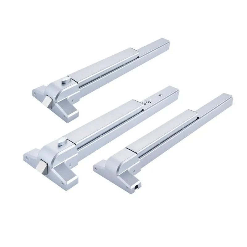 Stainless steel fireproof door push lock with external handle for 65cm baked paint single door