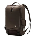 Men's large capacity backpack in Oxford cloth, shown in Army Green colour, dimensions 30cm wide by 46cm high.