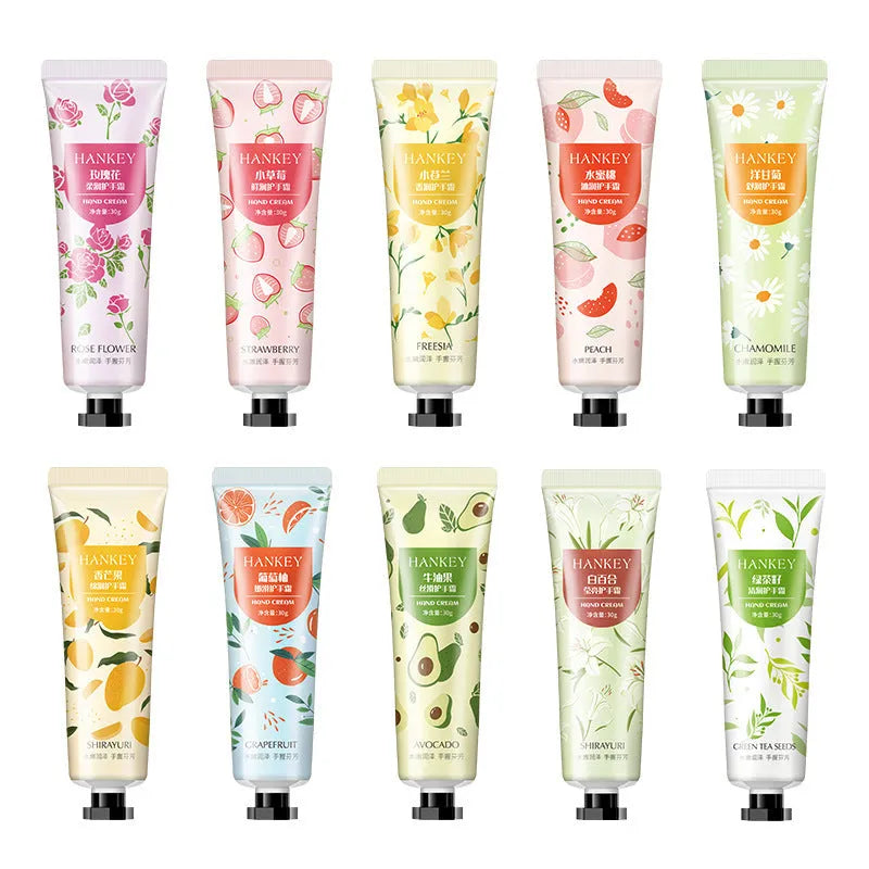 30g tube of fruit-scented hand cream with choice of ten fragrances