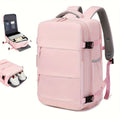 Large capacity multifunctional luggage backpack for men in black 235 simple, nylon, 20-35L capacity