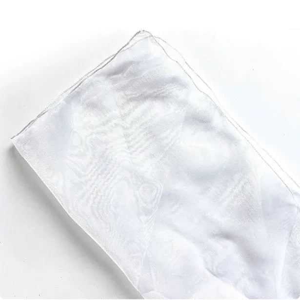 Silk fabric bouquet wrapping squares with arabesque pattern in five colour options