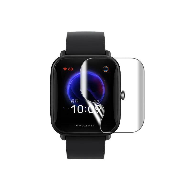 Amazfit Bip watch hydrogel screen protector with TPU soft film and anti-scratch properties
