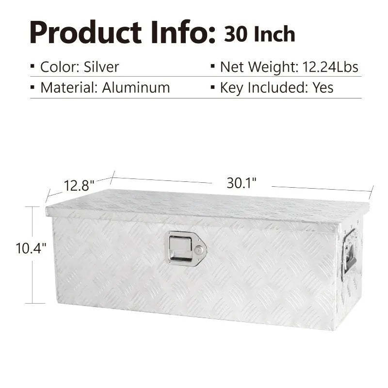 Black aluminium alloy 26-inch rolling toolbox with T Casting Box design