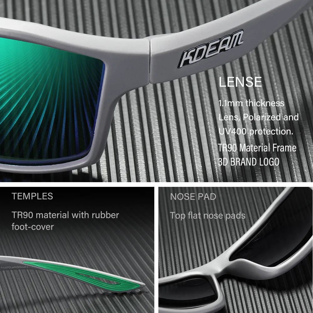 Sports polarized dustproof sunglasses with UV400 protection and TR90 frame in colour C1