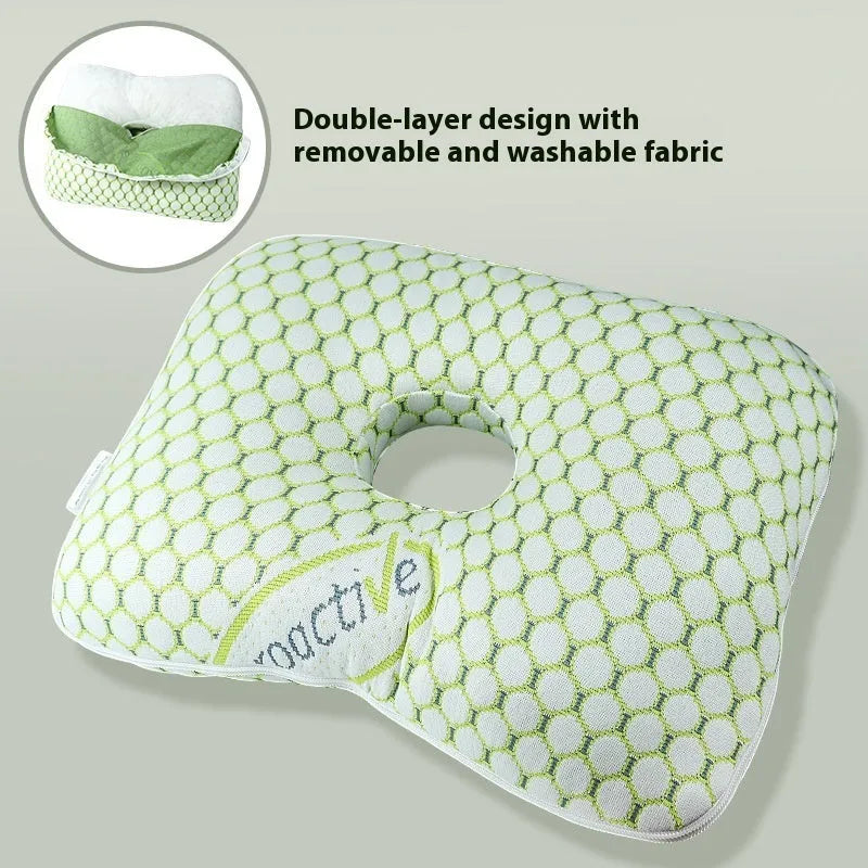 Beauty salon single hole ear pillow with detachable cover in new Chinese style design