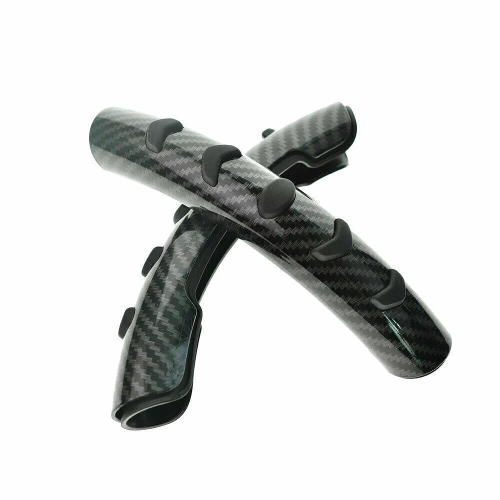 Carbon fibre black automobile steering wheel anti-skid sleeve for 38cm diameter wheels