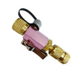 Vacuum valve core disassembly tool set showing metal construction with valve remover and optional wrench