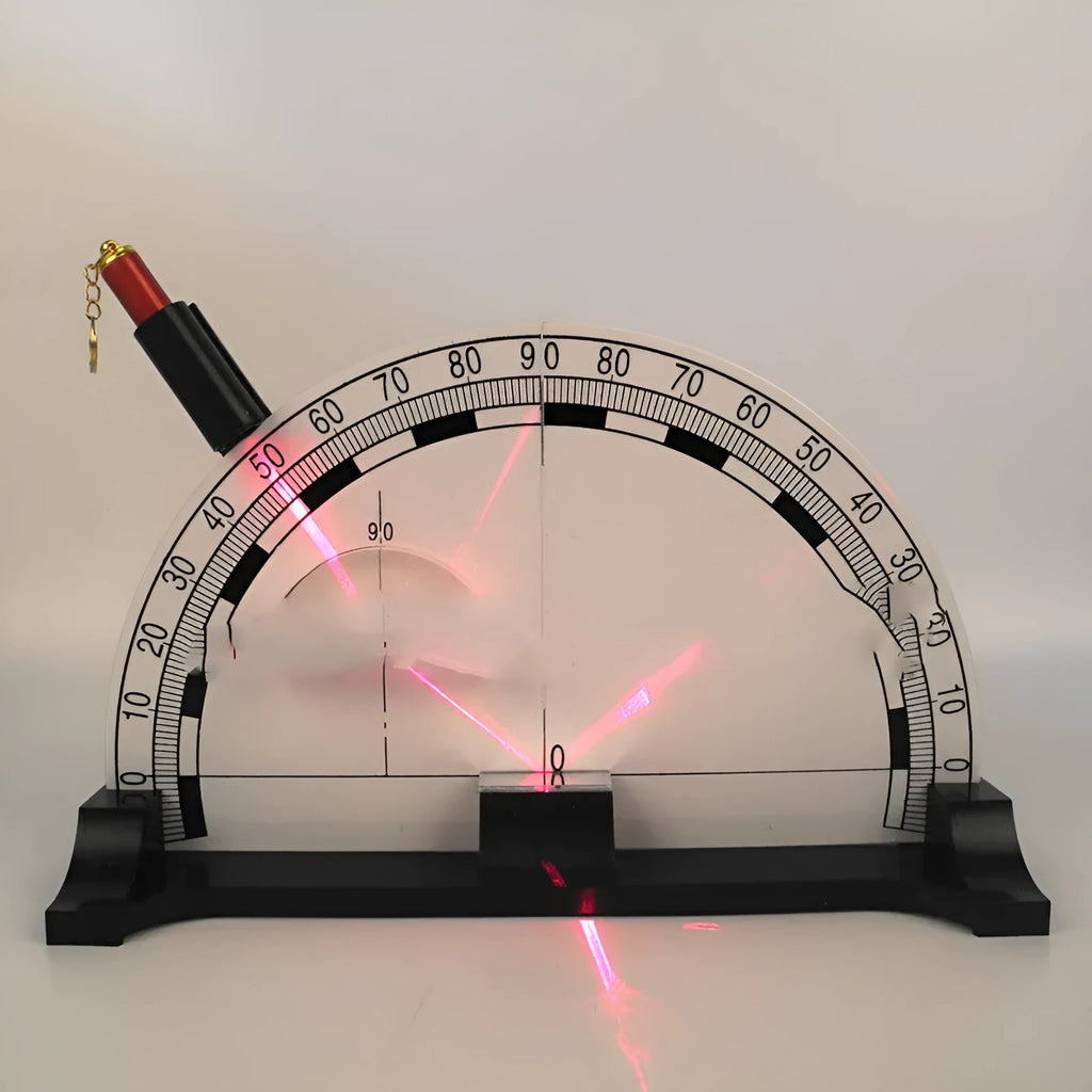 Iron plate optical physics teaching instrument with laser pen for optics experiments