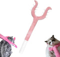 Blue and pink plush cat wand toy measuring 70cm length for behaviour management and interactive play