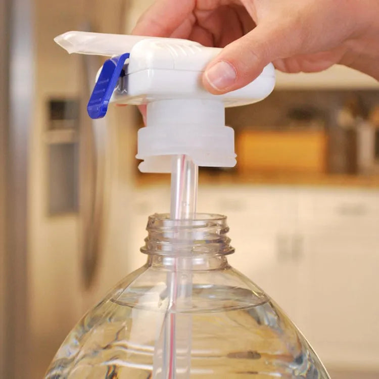 Electric pumping water device with PP silicone straws in blue and white handle options