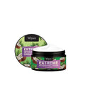 Coconut-flavoured hair styling gel container with olive oil and coconut oil ingredients