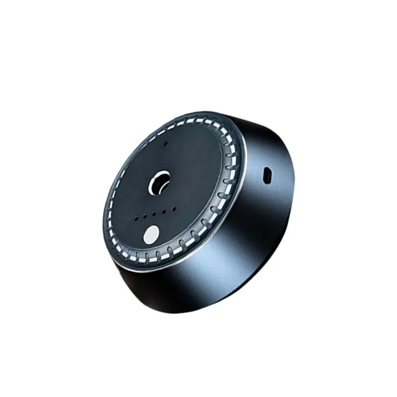Smart car aroma diffuser metal black 30ml USB rechargeable front bumper grille style