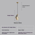 Modern simple small droplight pendant light in smoky gray for hallway or bedroom use