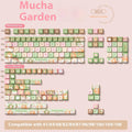 Mu Xia Garden Summer Garden custom keycaps for mechanical keyboards with sublimation printing