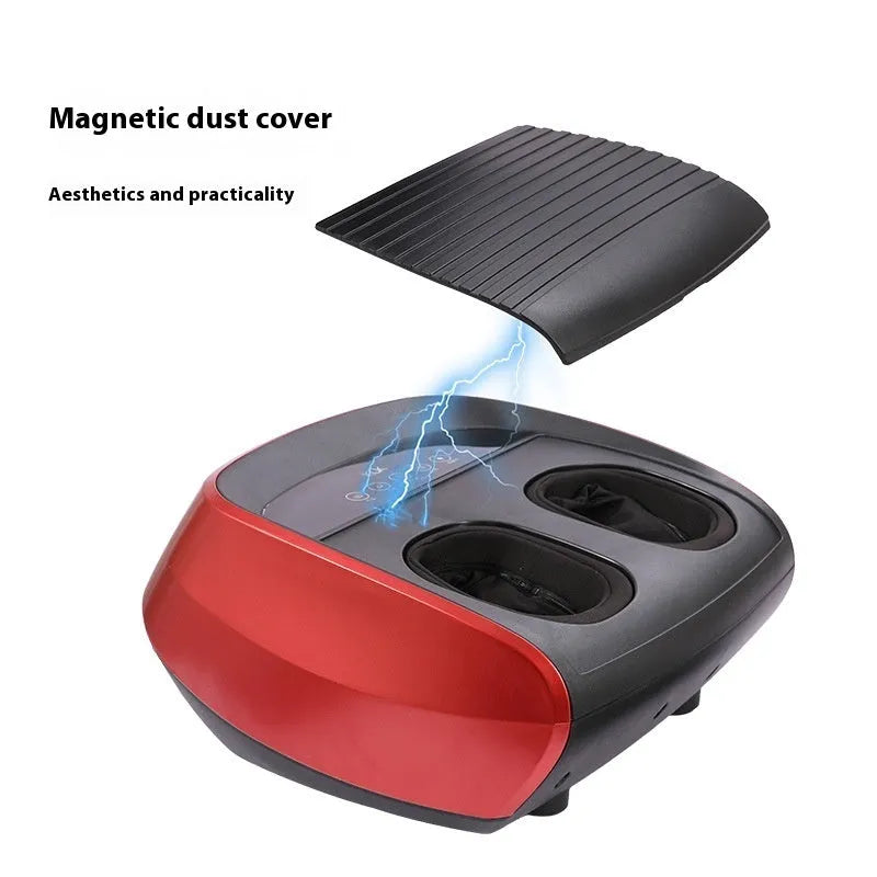 Flip automatic foot sole massager in black with infrared and sterilisation functions on a home floor