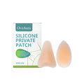 Silicone webcam privacy sticker set showing droplet and Y-shaped designs for laptops and devices