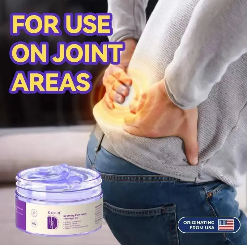 Joint Pain Care Gel 100g tube with cooling menthol formulation for topical muscle and joint application