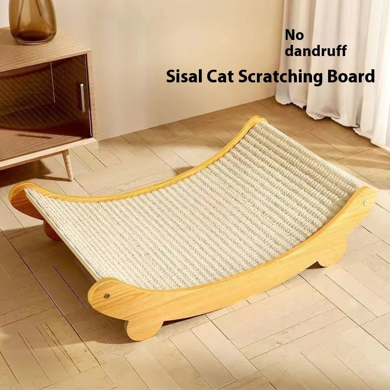 Sisal cat scratch board with durable sisal blanket material in pastoral style