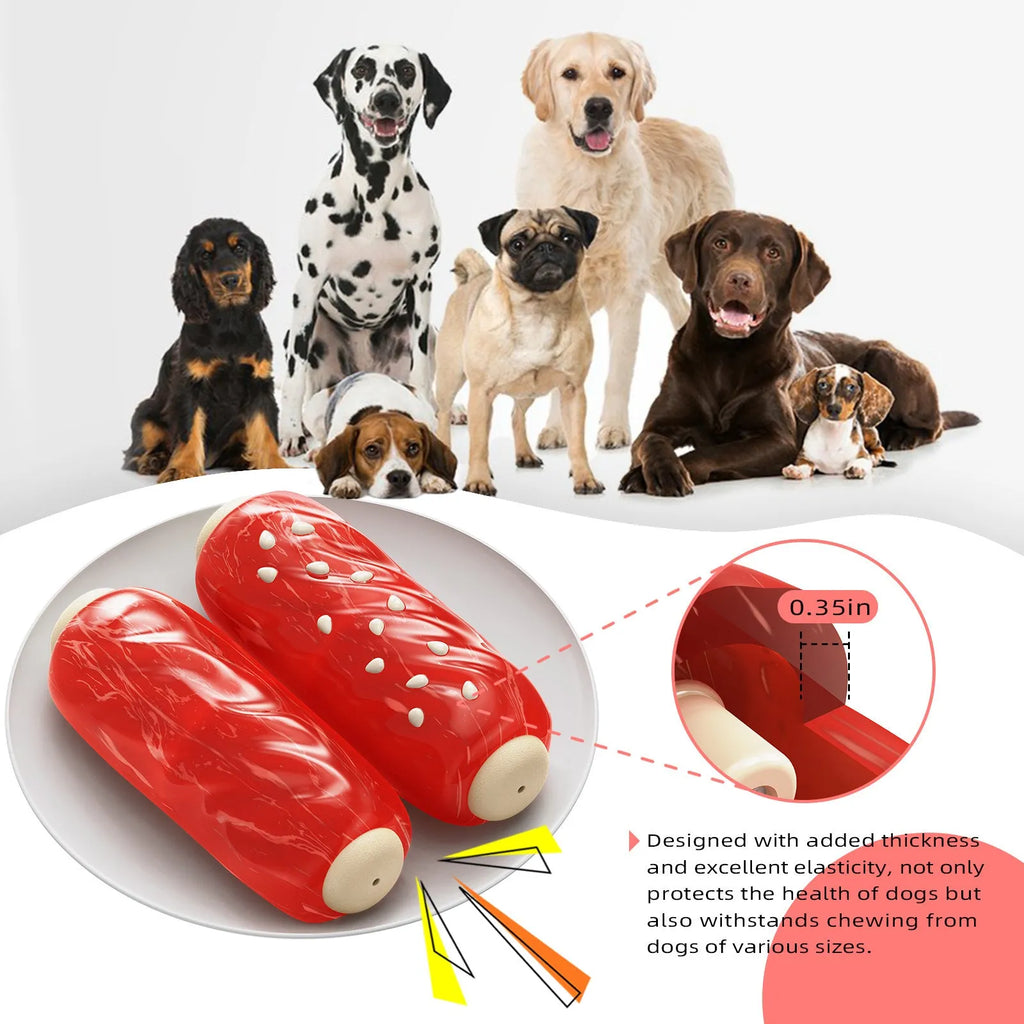 Primary colour glue toothbrush dog chew toy with snack molar rod