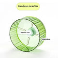 21cm plastic parrot running wheel toy in transparent, green, grey, orange, or purple colours with stand
