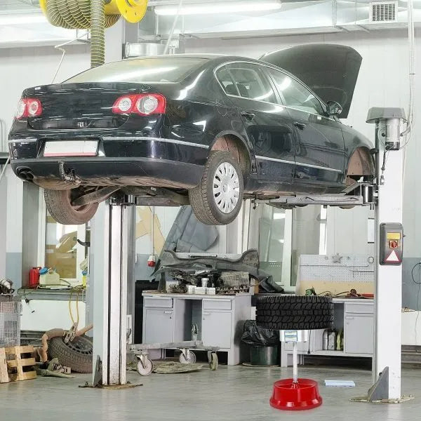 Portable wheel balancer with bull's eye level and aluminium head for tyre balancing