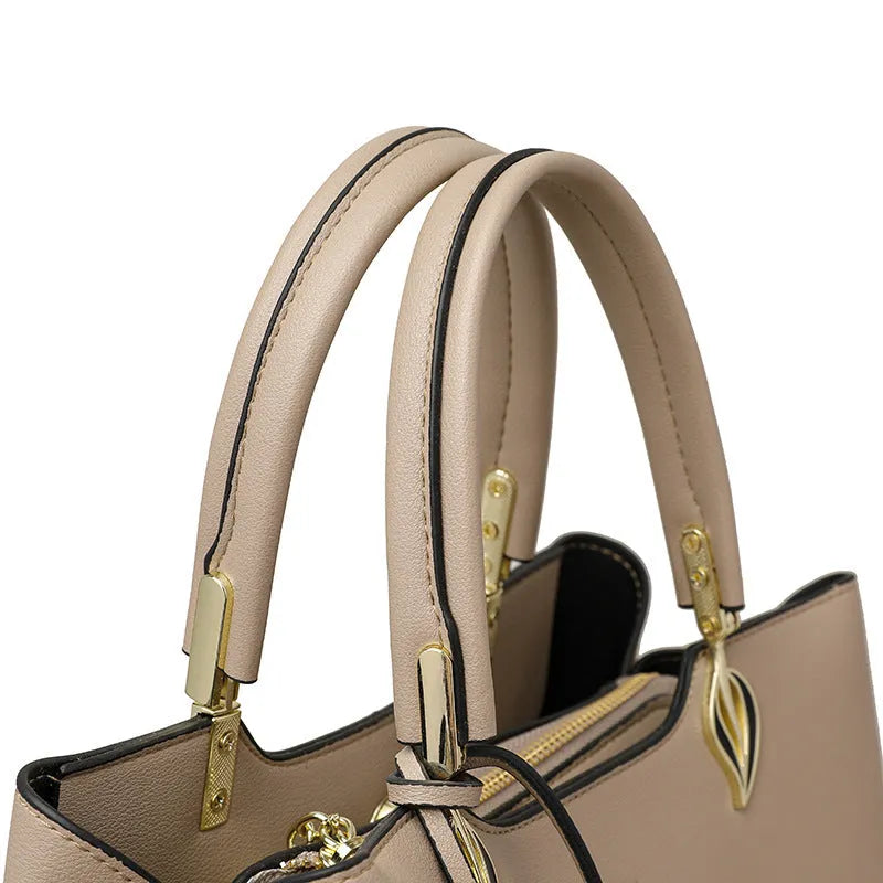 Women's messenger bag in PU material with multi-layer shoulder strap available in multiple colours