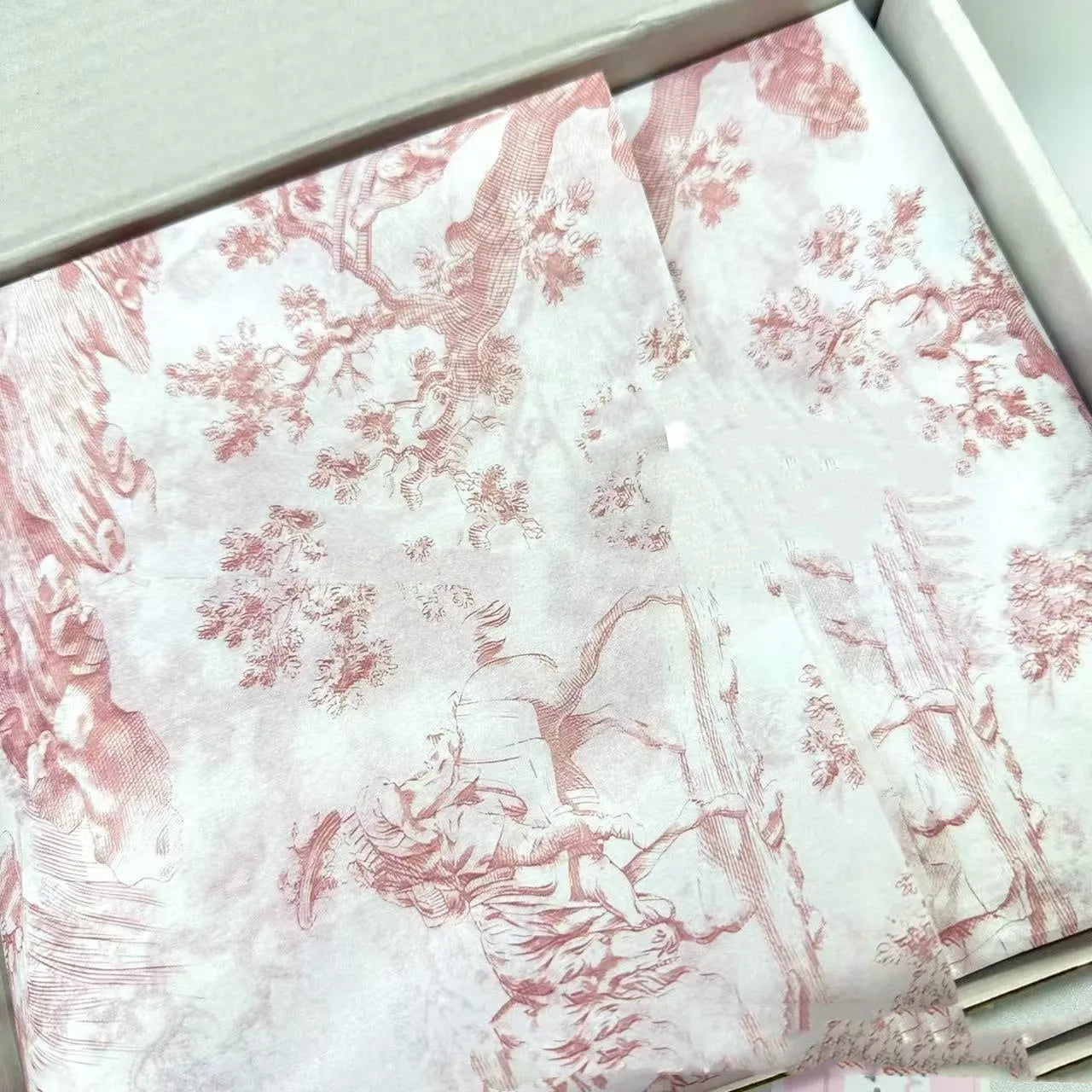 French Mg tissue paper sheet measuring 50x70cm in retro pink purple colour