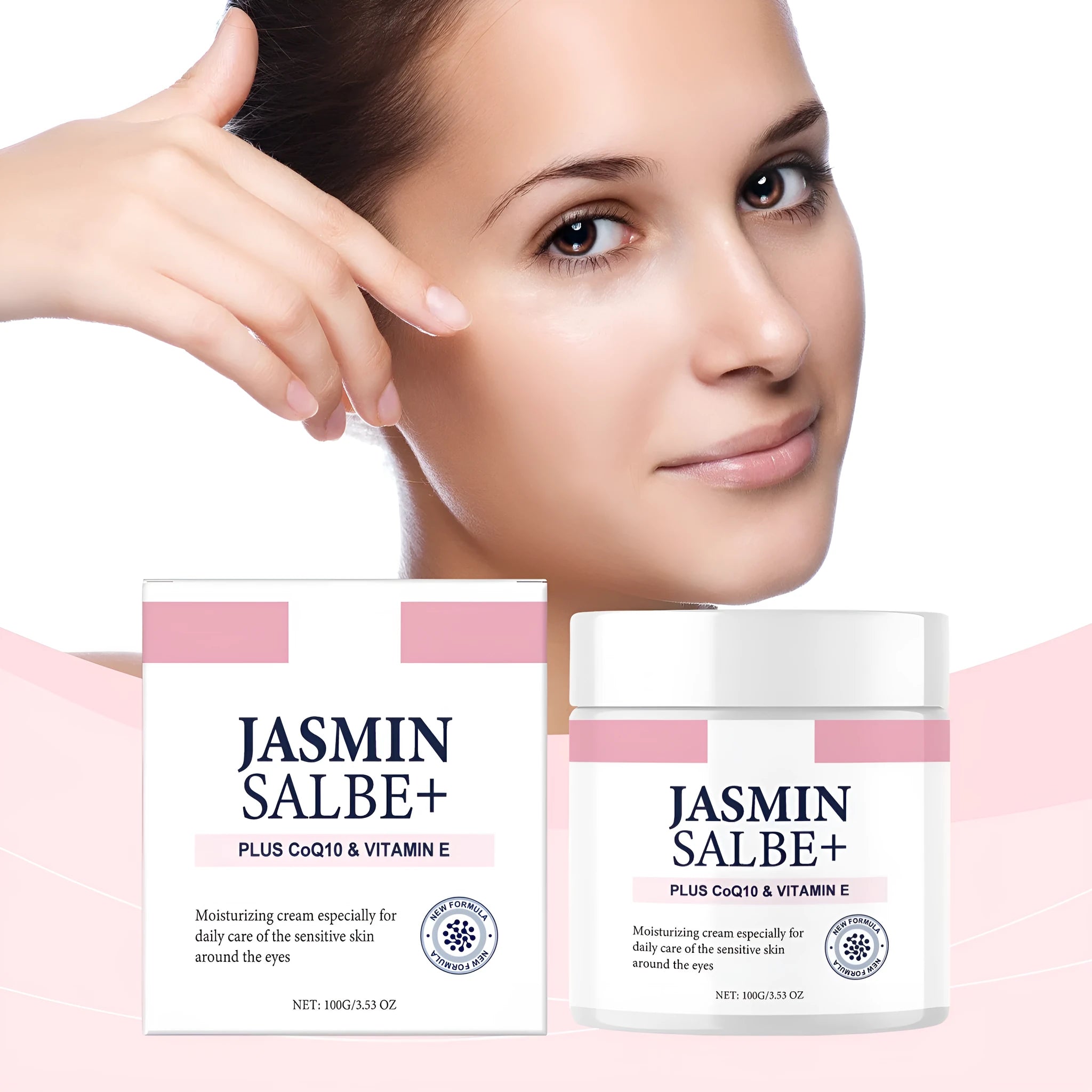 Collagen Light Wrinkle Eye Cream in 100g jar for anti-aging under-eye care