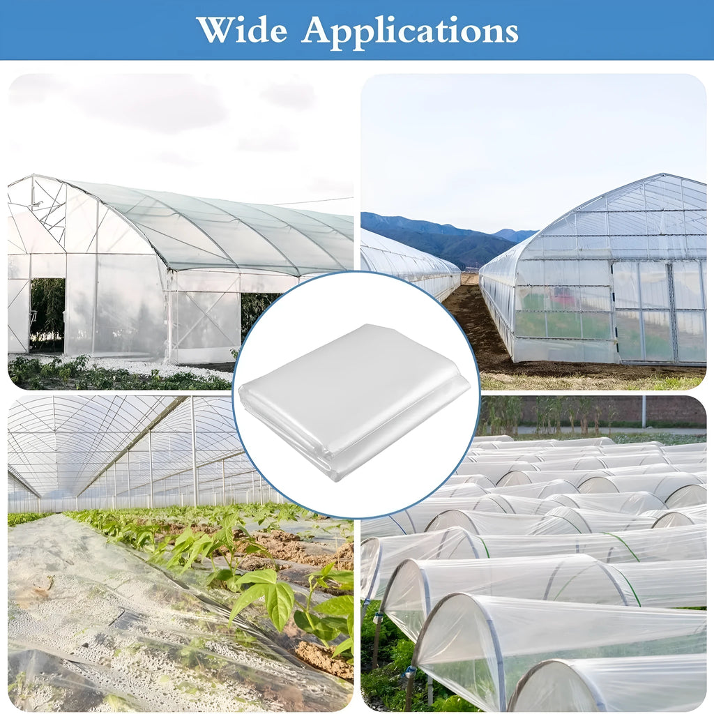 4x8 metre plastic film for vegetable shed cold proofing in 8 silk or 15 silk thickness