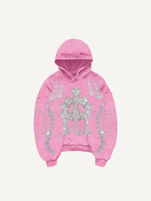 Fashion casual printed polyester sweater for women in pink, blue, black, and white sizes XS to 3XL