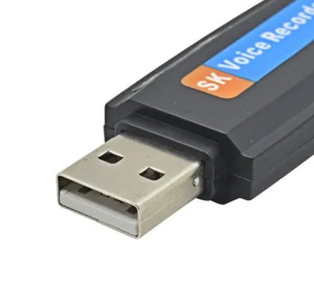 SK-001 USB 2.0 flash drive plastic shell black white 8GB 16GB 32GB voice card creative gift
