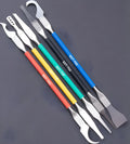 Five stainless steel pry tools with 0.07mm blades from Crowbar series for disassembling plastic components