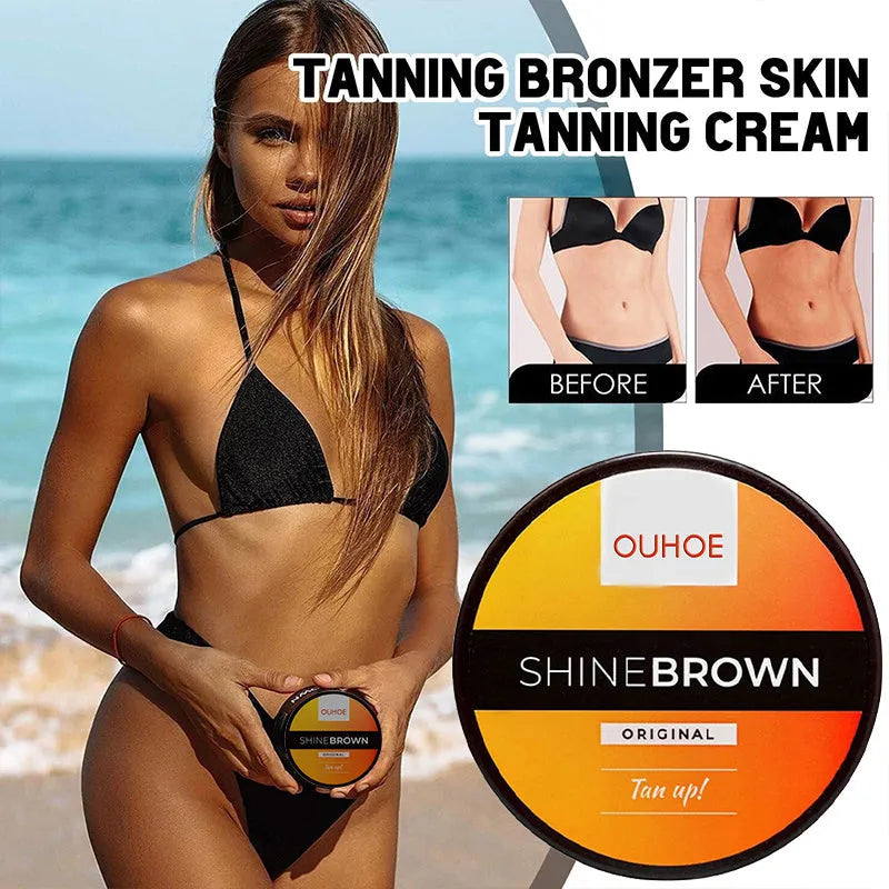 Tanning cream and aloe vera gel tubes 50g and 100g sizes for natural bronze tan accelerator