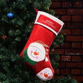 Non-woven fabric Christmas candy bag hanging decoration with elk, elderly man, and snowman designs